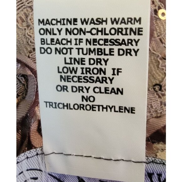 Alex Evenings Embellished Cocktail Dress, Taupe/Metallic, Womens Size 14W - Picture 8 of 8